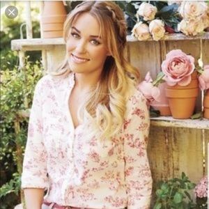 SOLD - LC Lauren Conrad women’s buttom down blouse  XL